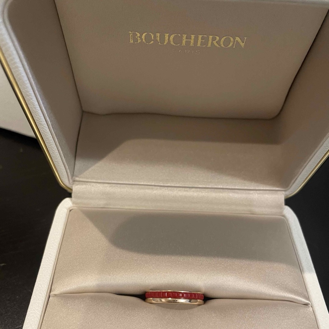 BOUCHERON(ブシュロン)の伊勢丹新宿購入✨ブシュロン✨キャトル　レッド×PG レディースのアクセサリー(リング(指輪))の商品写真