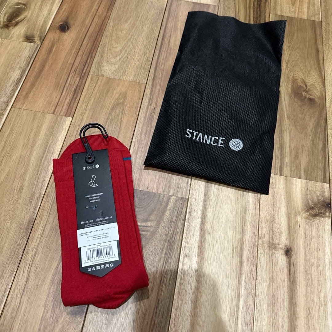 STANCE(スタンス)の【新品】STANCE スタンス　ICON アイコン　ソックス　RED メンズのレッグウェア(ソックス)の商品写真