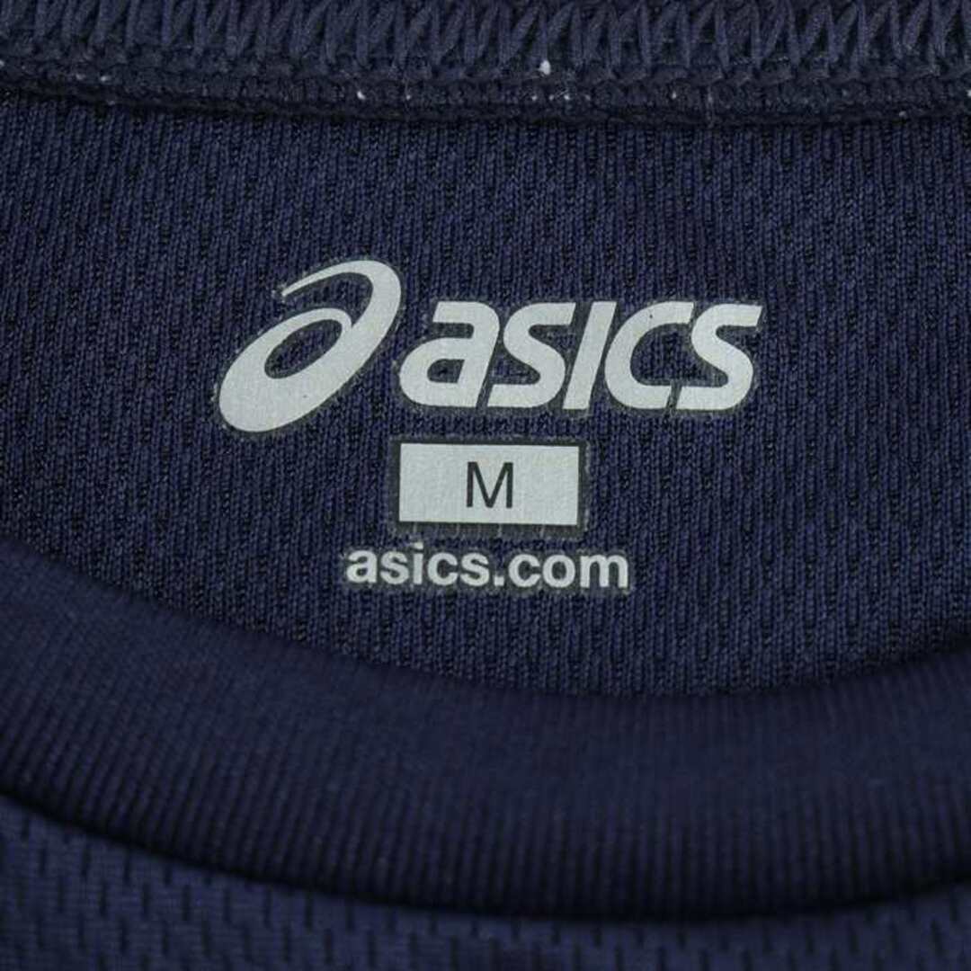 asics(アシックス)のアシックス 半袖Ｔシャツ トップス グラフィックT スポーツウエア レディース Mサイズ ネイビー asics レディースのトップス(Tシャツ(半袖/袖なし))の商品写真