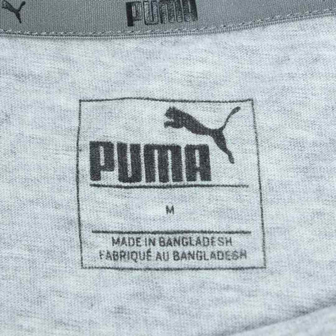 PUMA(プーマ)のプーマ 長袖Ｔシャツ トップス ワンポイントロゴ スポーツウエア コットン レディース Mサイズ グレー PUMA レディースのトップス(Tシャツ(長袖/七分))の商品写真