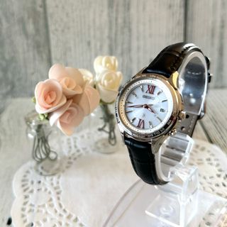 セイコー(SEIKO)の【動作良好】SEIKO ルキア 1B25-0AH0 電波ソーラー シルバー(腕時計)