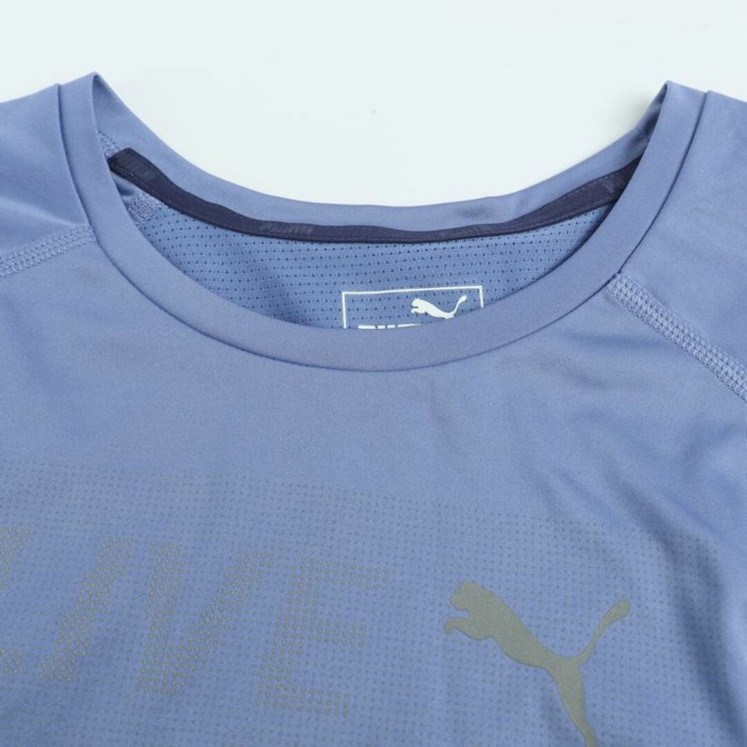 PUMA(プーマ)のプーマ 半袖Ｔシャツ トップス ビジセル メッシュ スポーツウエア レディース Lサイズ ブルー PUMA レディースのトップス(Tシャツ(半袖/袖なし))の商品写真