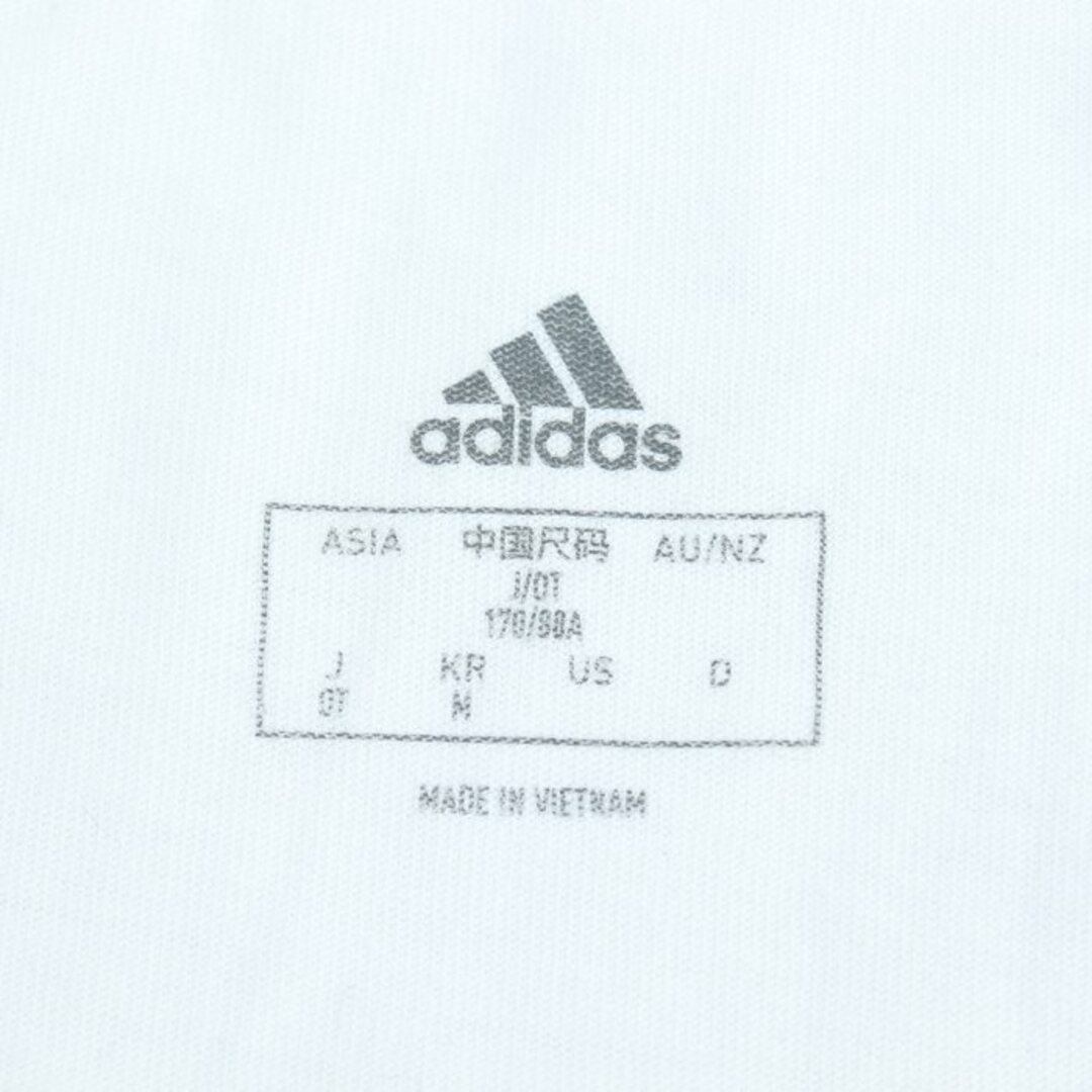 adidas(アディダス)のアディダス 半袖Ｔシャツ トップス ビッグロゴT スポーツウエア 大きいサイズ レディース OTサイズ 白×黒 adidas レディースのトップス(Tシャツ(半袖/袖なし))の商品写真