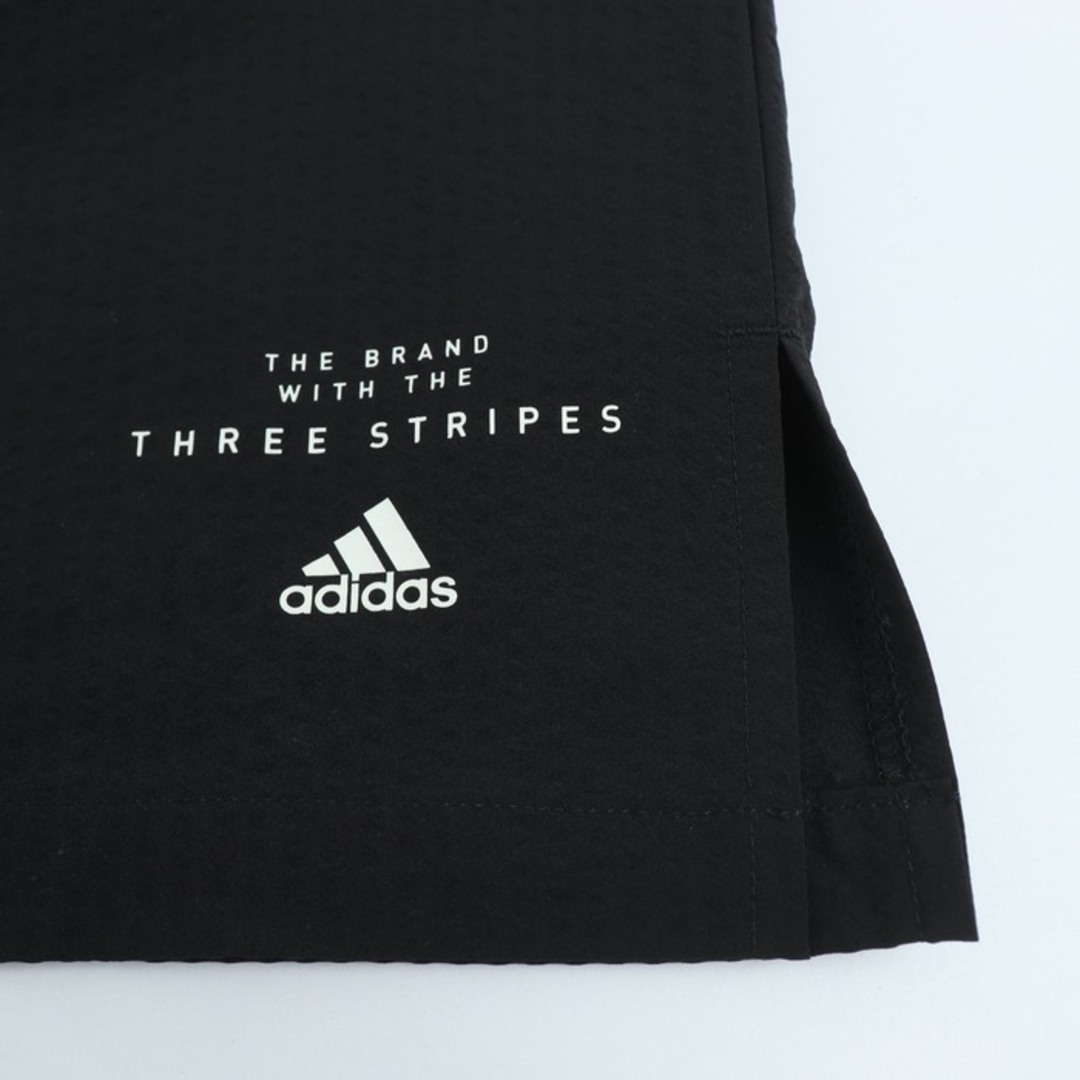 adidas(アディダス)のアディダス 半袖Ｔシャツ トップス エアロレディ 3ストライプス スポーツウエア レディース Mサイズ 黒×白 adidas レディースのトップス(Tシャツ(半袖/袖なし))の商品写真