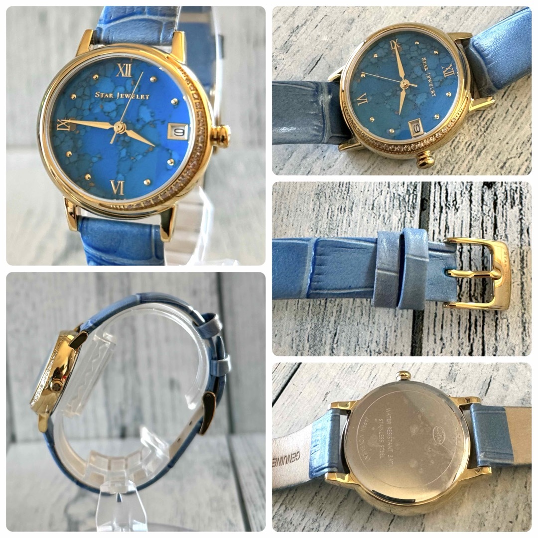 STAR JEWELRY(スタージュエリー)の【美品】STAR JEWELRY 腕時計 STONE FACE WATCH レディースのファッション小物(腕時計)の商品写真