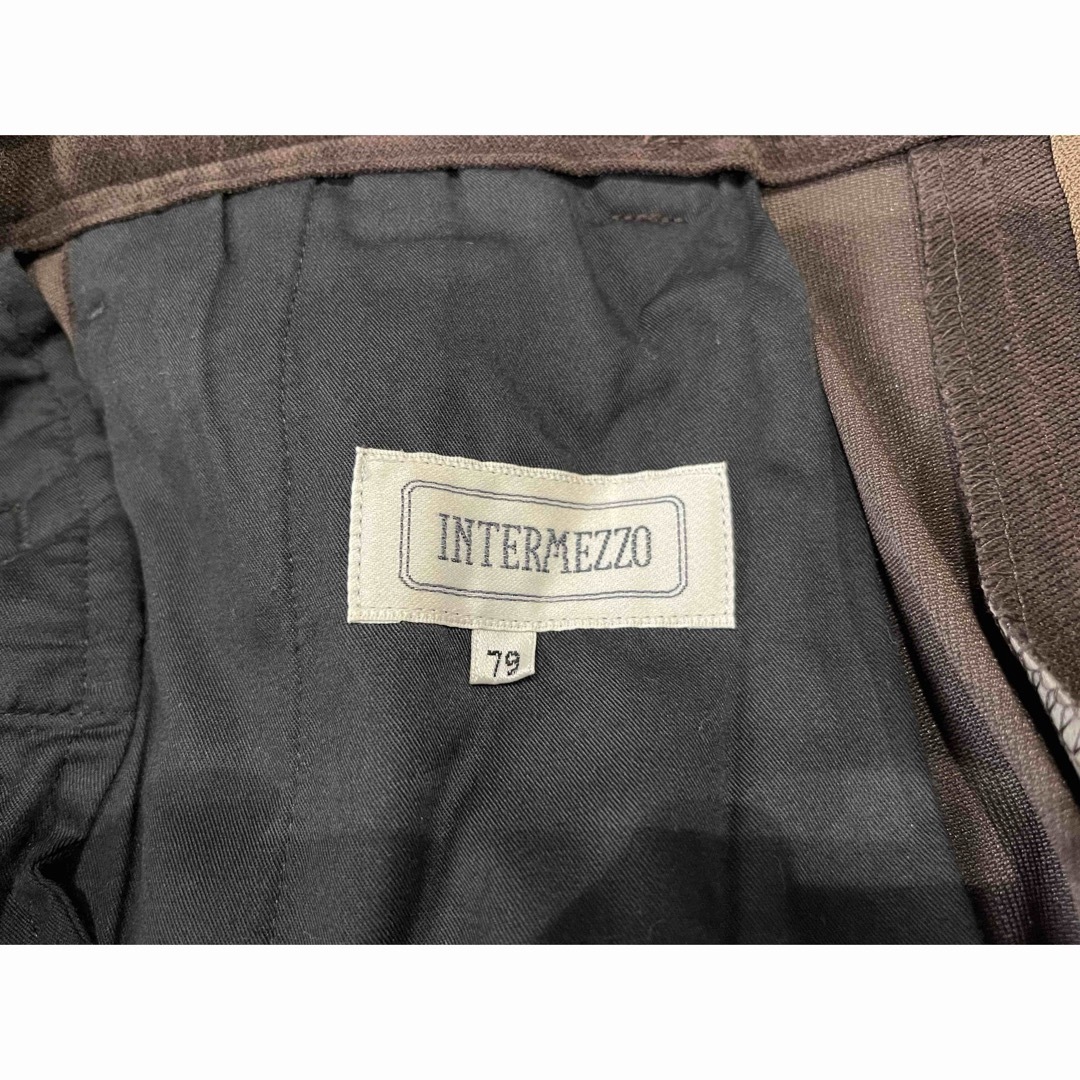 INTERMEZZO(インターメッツォ)のインターメッツォ　スラックス　ダークブラウン メンズのパンツ(スラックス)の商品写真