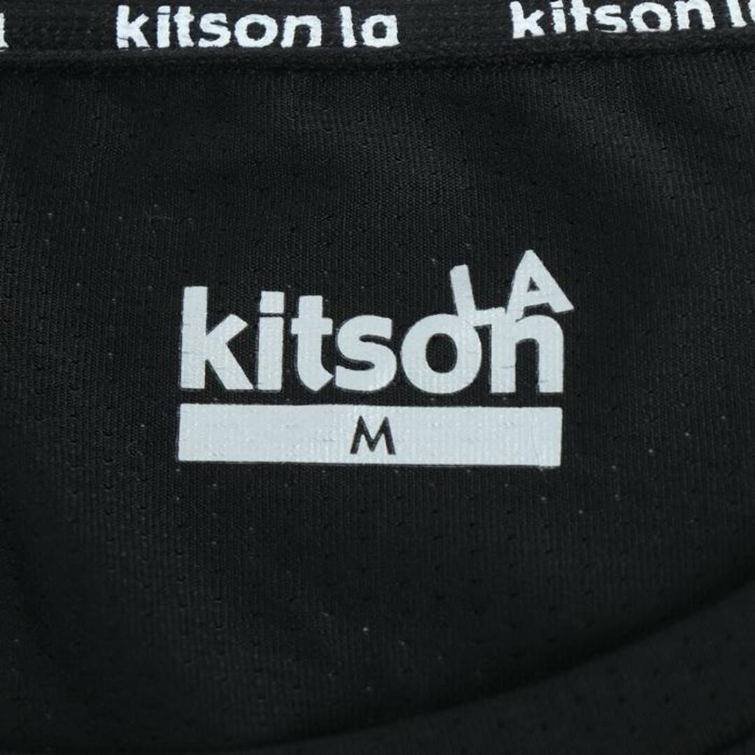 KITSON(キットソン)のキットソン 半袖Ｔシャツ トップス ロゴT ストレッチ スポーツウエア レディース Mサイズ ブラック kitson レディースのトップス(Tシャツ(半袖/袖なし))の商品写真