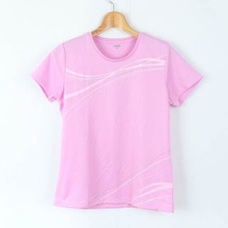 エレッセ 半袖Ｔシャツ トップス ラメ スポーツウエア レディース Lサイズ パープル ellesse