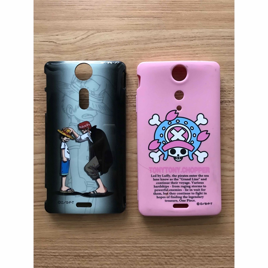 ONE PIECE(ワンピース)の美品激安　ワンピース　スマホケース　二つセット スマホ/家電/カメラのスマホアクセサリー(Androidケース)の商品写真