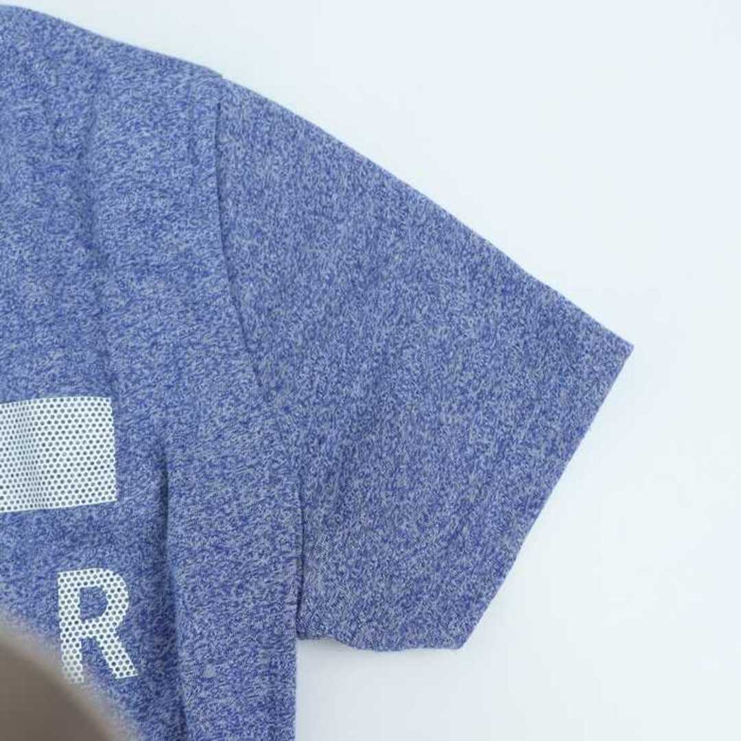 アンダーアーマー 半袖Ｔシャツ トップス ロゴT ヒートギア スポーツウエア レディース MDサイズ 青×白 UNDER ARMOUR レディースのトップス(Tシャツ(半袖/袖なし))の商品写真