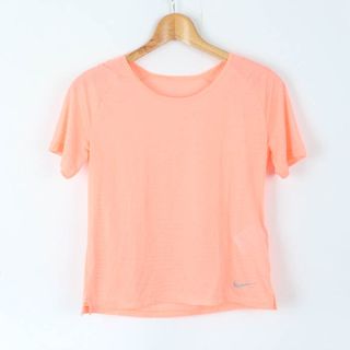 ナイキ(NIKE)のナイキ 半袖Ｔシャツ トップス ドライフィット スポーツウエア レディース Mサイズ オレンジ NIKE(Tシャツ(半袖/袖なし))