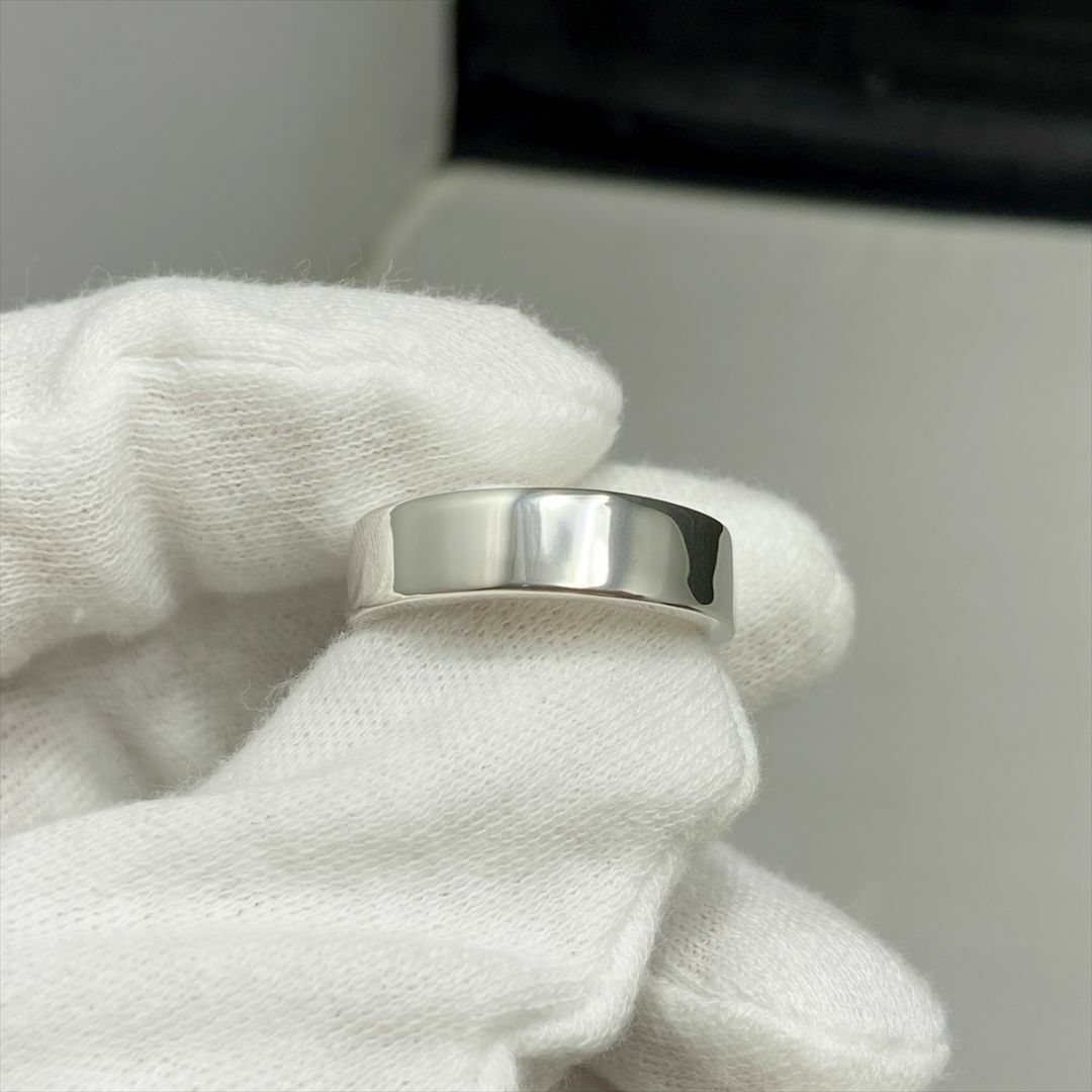 Gucci(グッチ)の新品仕上 グッチ GUCCI ロゴ プレート リング 指輪 シルバー 15号 メンズのアクセサリー(リング(指輪))の商品写真