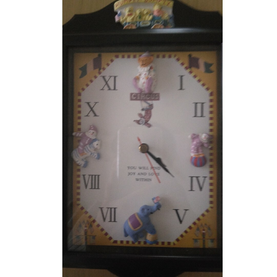 circus(サーカス)のアンティーク🕰可愛い掛け時計🕰HOME SWEET HOME インテリア/住まい/日用品のインテリア小物(置時計)の商品写真