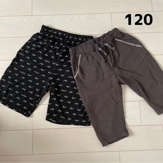 キッズ　ハーフパンツ 2枚セット　120(パンツ/スパッツ)