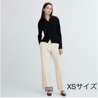 ユニクロ(UNIQLO)のドライスウェットトラックパンツ（丈標準68～70cm）オフホワイト(カジュアルパンツ)