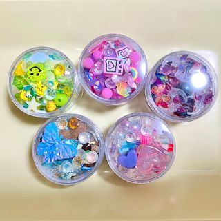 ネイルパーツ　詰め合わせ　DIY ネイル　5個セット　おまけ きらきら(デコパーツ)