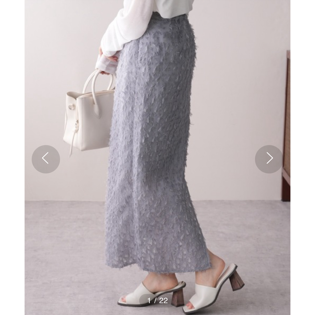 定価5980円　新品タグ付　AMUSE シアージャガードナロースカート レディースのスカート(ロングスカート)の商品写真