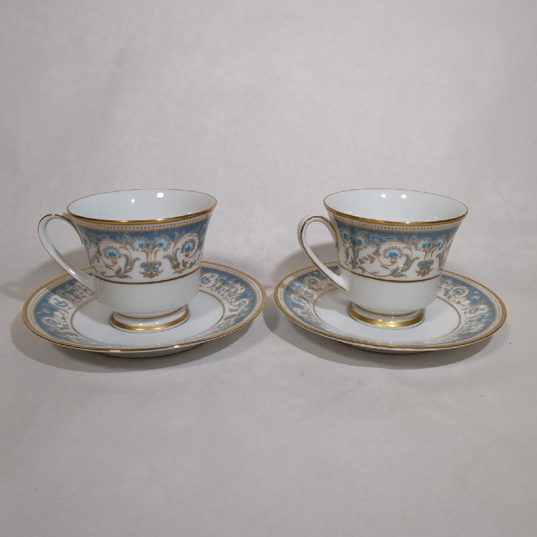 Noritake(ノリタケ)のノリタケ ポロネーズ カップ＆ソーサー 2脚 USED美品 インテリア/住まい/日用品のキッチン/食器(グラス/カップ)の商品写真