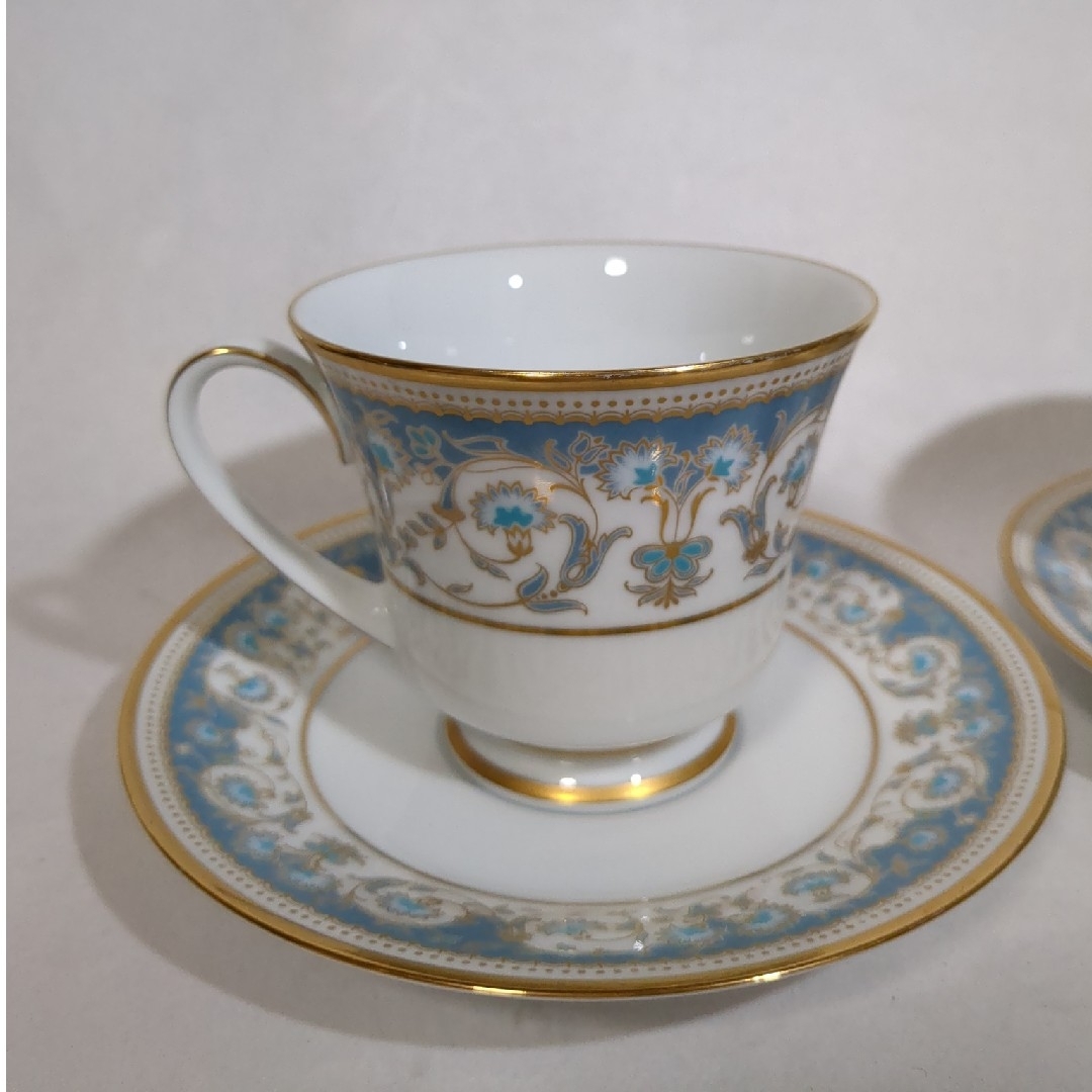 Noritake(ノリタケ)のノリタケ ポロネーズ カップ＆ソーサー 2脚 USED美品 インテリア/住まい/日用品のキッチン/食器(グラス/カップ)の商品写真