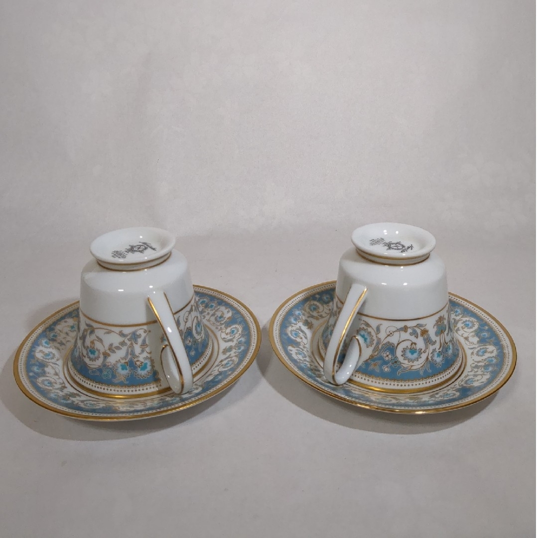 Noritake(ノリタケ)のノリタケ ポロネーズ カップ＆ソーサー 2脚 USED美品 インテリア/住まい/日用品のキッチン/食器(グラス/カップ)の商品写真