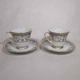 Noritake - ノリタケ ポロネーズ カップ＆ソーサー 2脚 USED美品