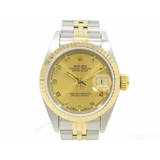 ロレックス(ROLEX)のロレックス 69173 デイトジャスト S番 YG SS 自動巻 レディース時計 【池袋店】【中古】(腕時計)