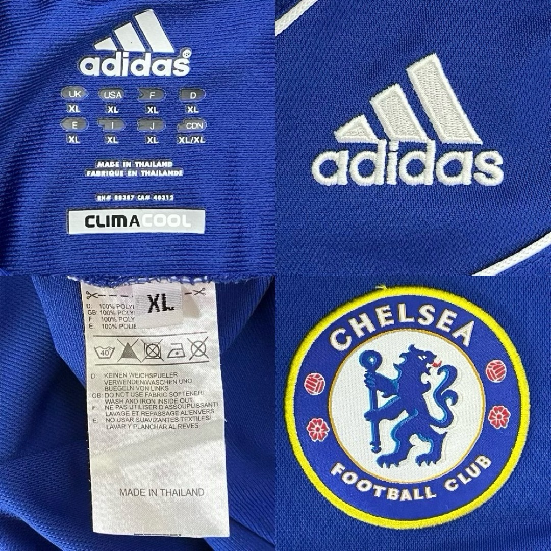 adidas(アディダス)のadidas FCチェルシー chelsea 半袖 ポロシャツ ジャージ XL スポーツ/アウトドアのサッカー/フットサル(ウェア)の商品写真