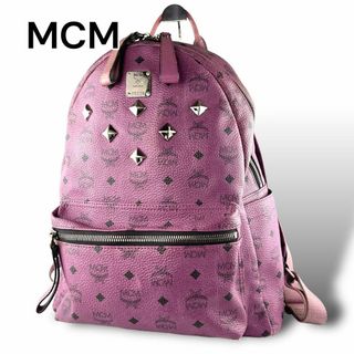 MCM - MCM　リュック　バックパック　レザー　パープル　PC収納可　A4可　A156