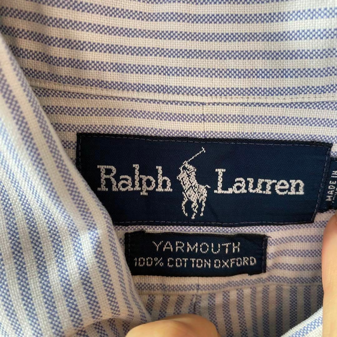 POLO RALPH LAUREN(ポロラルフローレン)のMs19 古着　ラルフローレン　ストライプシャツ　BDシャツ　90s ポニー メンズのトップス(シャツ)の商品写真