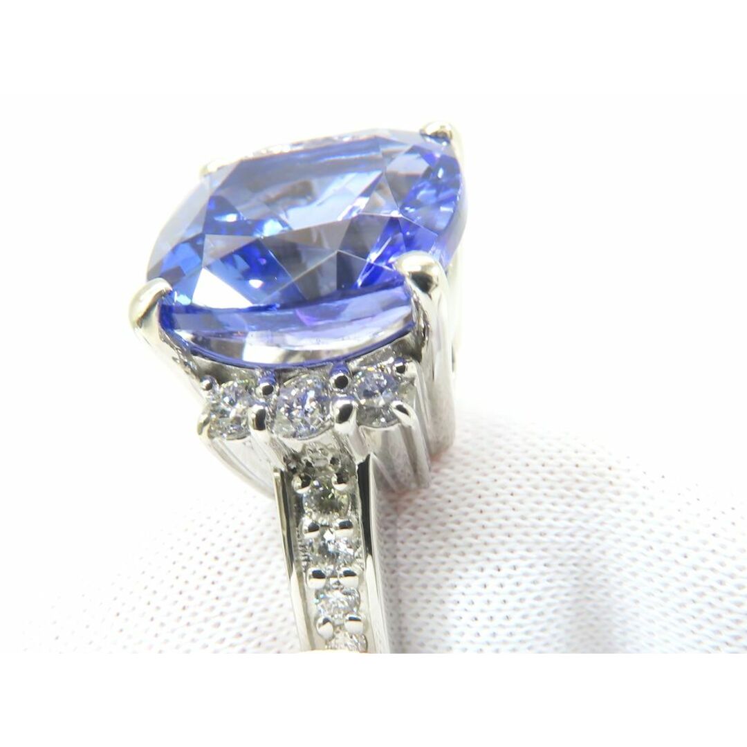 Pt900 タンザナイト5.18ct メレダイヤ0.40ct リング  #13.5【池袋店】【中古】 レディースのアクセサリー(リング(指輪))の商品写真