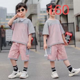 KSEA069子供服 セットアップ 半袖 トップス+ズボン 2点セット 夏(Tシャツ/カットソー)