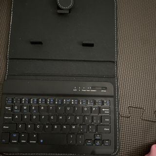 スマノート 無線 Bluetooth キーボード搭載 カバー ケース 横置き 手(モバイルケース/カバー)