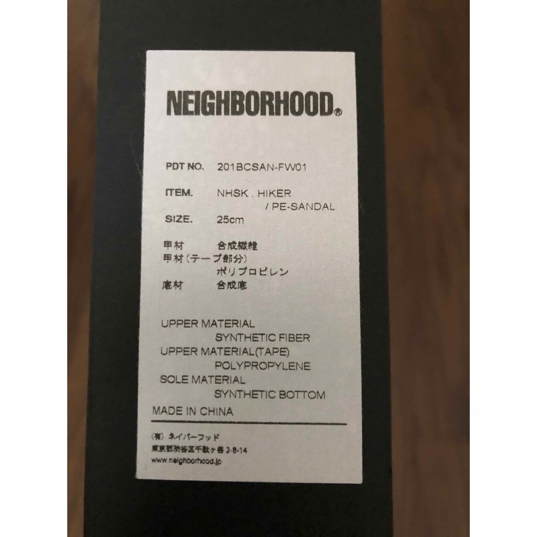 NEIGHBORHOOD(ネイバーフッド)のネイバーフッド　シャカ　ハイカー　25cm メンズの靴/シューズ(サンダル)の商品写真