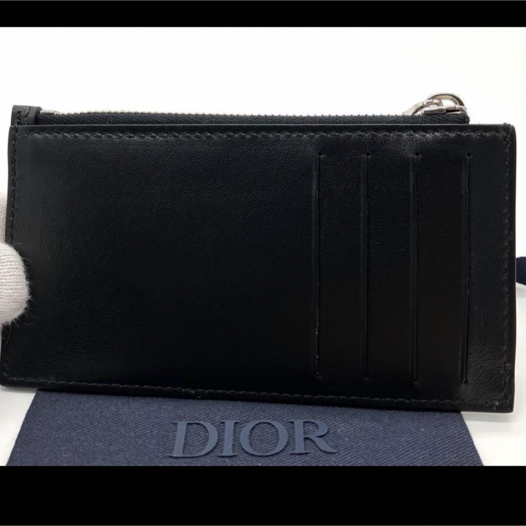 Christian Dior(クリスチャンディオール)のDior ジップ カードホルダーディオール オブリーク ギャラクシー レザー レディースのファッション小物(コインケース)の商品写真