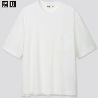 ユニクロ(UNIQLO)の未使用 ユニクロU オーバーサイズクルーネックT（半袖）ポケットT 3XL 白(Tシャツ/カットソー(半袖/袖なし))