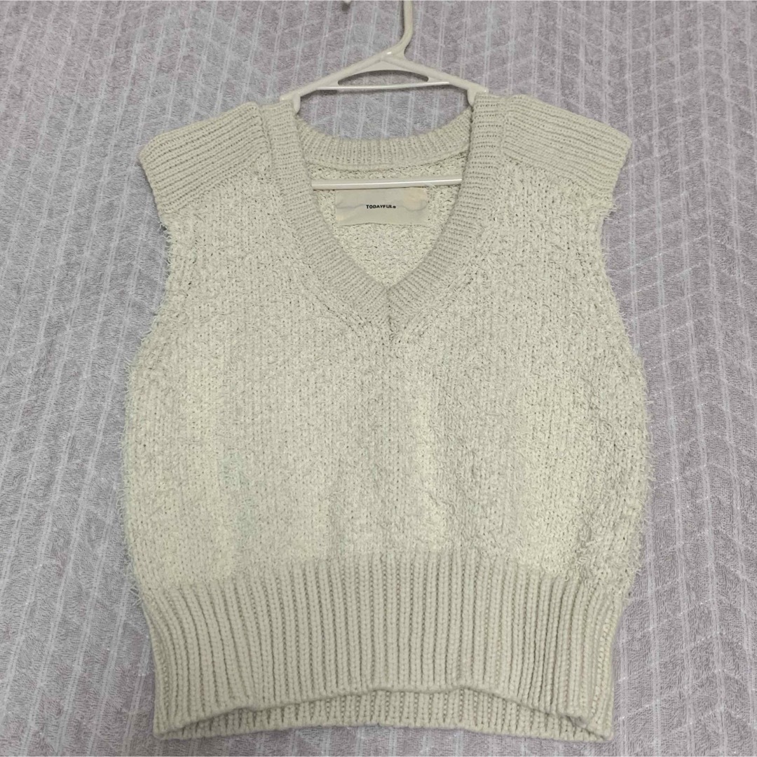 TODAYFUL(トゥデイフル)のTODAYFUL Mixyarn Compact Knitvest レディースのトップス(ベスト/ジレ)の商品写真