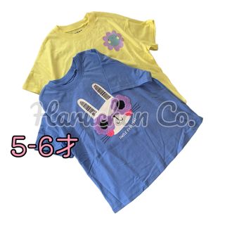 ネクスト(NEXT)の●未使用●5-6才　サングラスうさぎ　お花　ポップ　Tシャツ　セット(Tシャツ/カットソー)