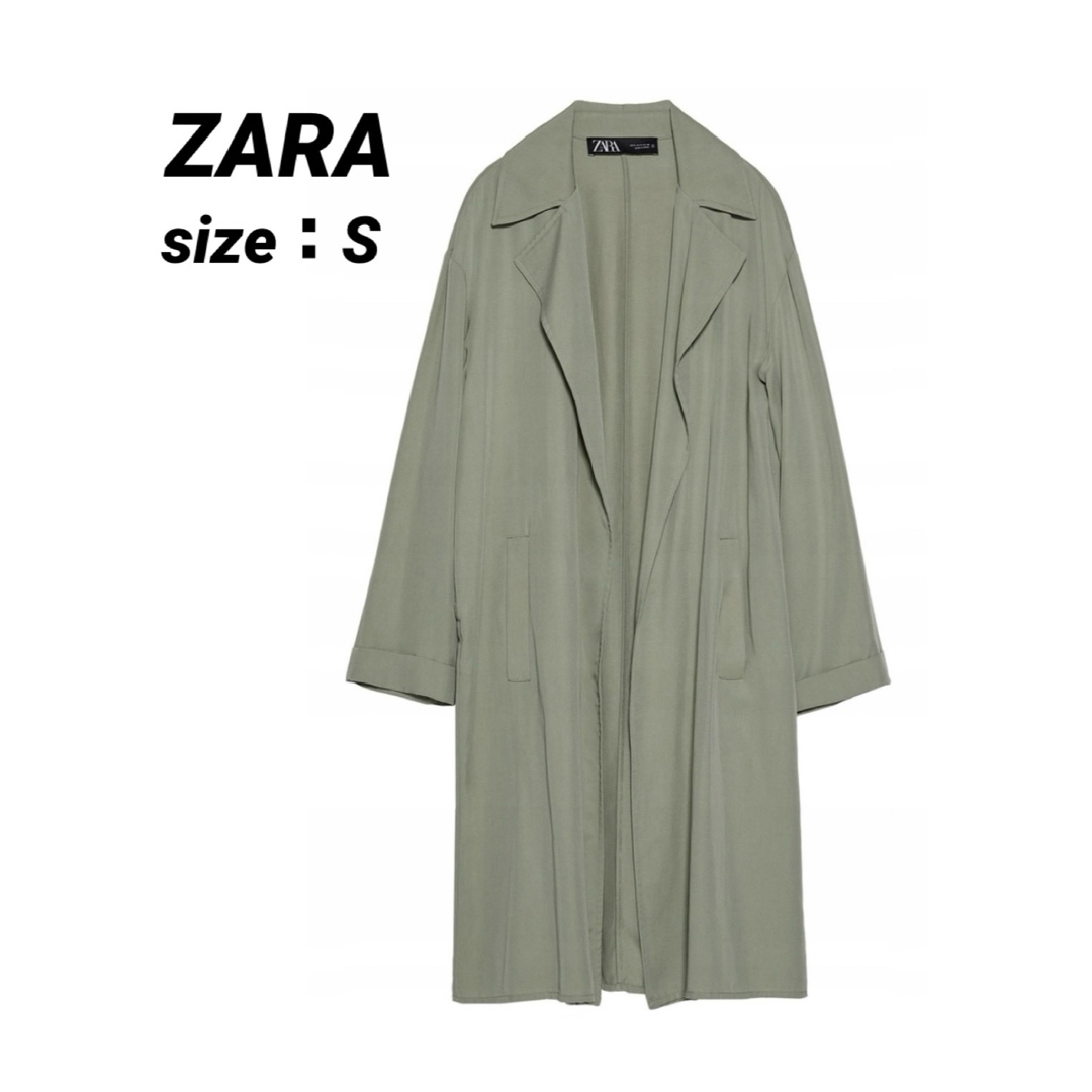 ZARA(ザラ)の☆ZARA ザラ フルイド トレンチコート  レディースのジャケット/アウター(トレンチコート)の商品写真