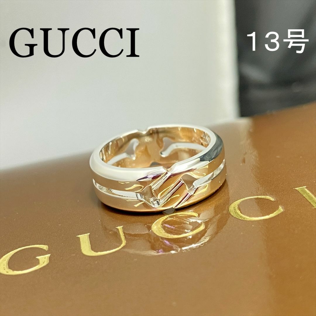 Gucci(グッチ)の新品仕上 グッチ ノット インフィニティ ナロー リング 指輪 シルバー 13号 レディースのアクセサリー(リング(指輪))の商品写真