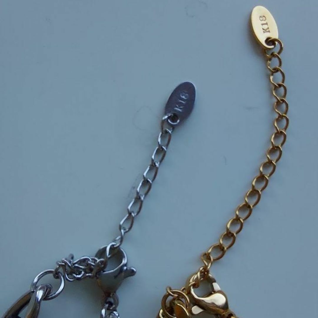 【シルバー】チタン × レザー チョーカーネックレス レディースのアクセサリー(ネックレス)の商品写真