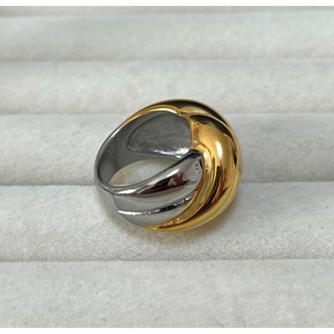 032b9ハートリング指輪ゴールド　ゴールド　アクセサリー　石　プチプラ レディースのアクセサリー(リング(指輪))の商品写真