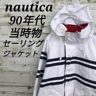 NAUTICA - 【k6130】USA古着ノーティカ90sマウンテンパーカーセーリングジャケット