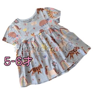 ネクスト(NEXT)の●未使用●5-6才　ブルー　ユニコーン柄　トップス(Tシャツ/カットソー)