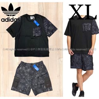 adidas - XL 新品 アディダス オリジナルス 総柄 Tシャツ ショートパンツ 上下セット