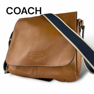 コーチ(COACH)のコーチ　メッセンジャーバッグ　ブラウン　レザー　A177(ショルダーバッグ)