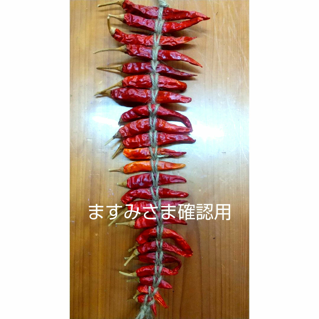 唐辛子編み込み 食品/飲料/酒の食品(野菜)の商品写真