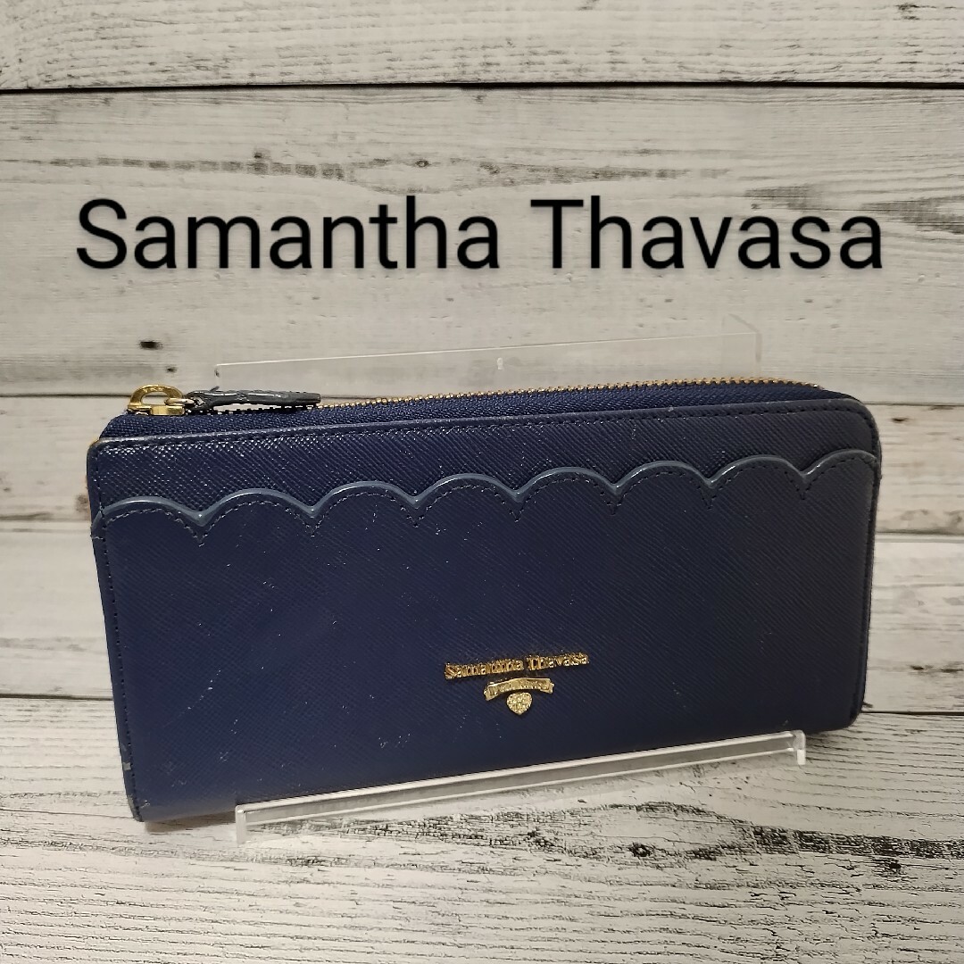 Samantha Thavasa(サマンサタバサ)のSamantha Thavasa　サマンサタバサ　長財布　レディース　ネイビー レディースのファッション小物(財布)の商品写真