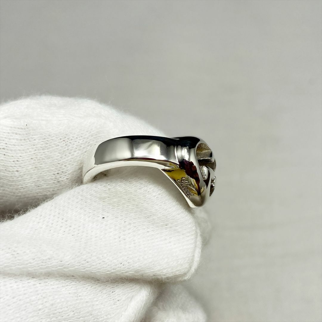 Gucci(グッチ)の新品仕上 グッチ インターロッキング ハート リング 指輪 シルバー 9号 レディースのアクセサリー(リング(指輪))の商品写真