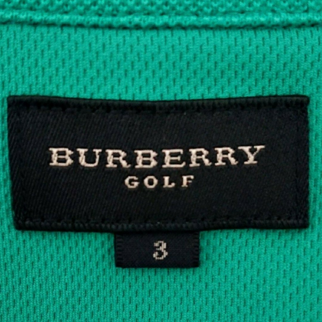 BURBERRY(バーバリー)のバーバリー ゴルフ ワンポイント ロゴ 刻印 ハーフ ジップ 半袖 ポロシャツ メンズのトップス(ポロシャツ)の商品写真
