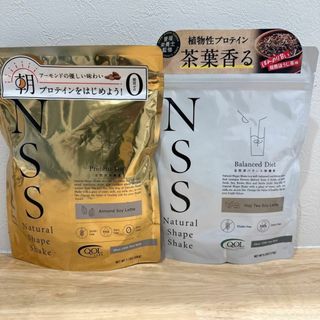 NSS ナチュラルシェイプシェイク アーモンドソイラテ＆ほうじ茶ソイラテ(プロテイン)